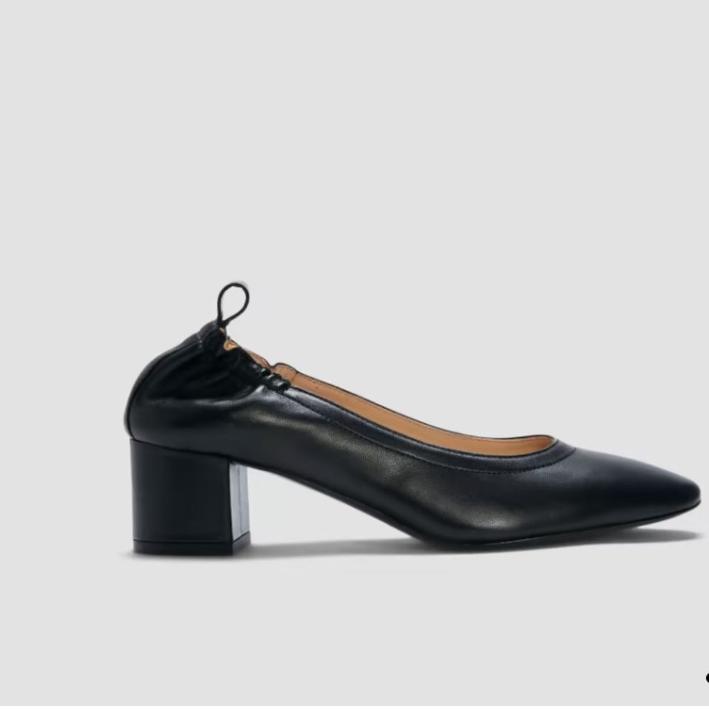 Everlane The Day Heel black leather made in italy 7.5 - Picture 5 of 12